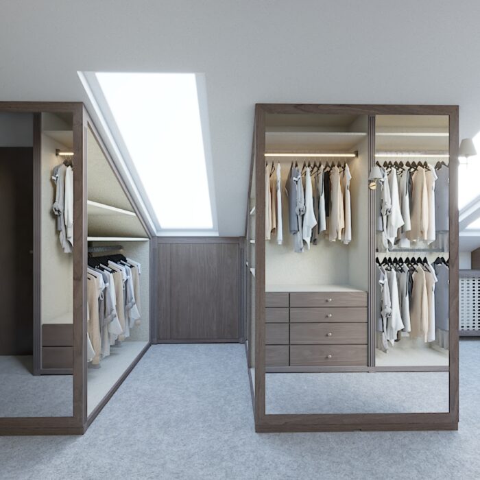 PROJEKT GARDEROBY DO 15 m2